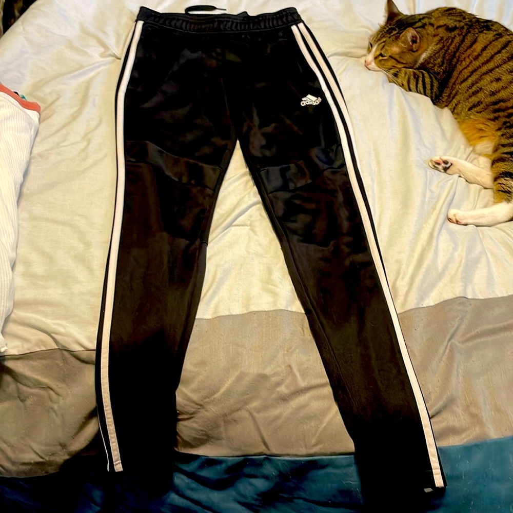 Adidas black sweat pants joggers
